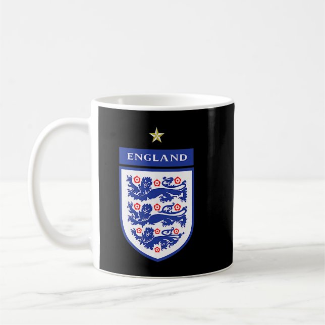 england lionesses football 2022 Three Heraldic Lio Coffee Mug (Left)