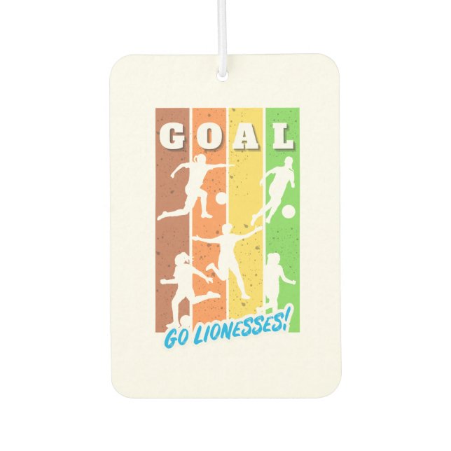 ENGLAND LIONESSES FOOTBALL TEAM AIR FRESHENER (Front)