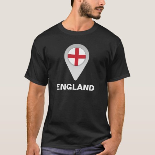 England Location Flag T_Shirt