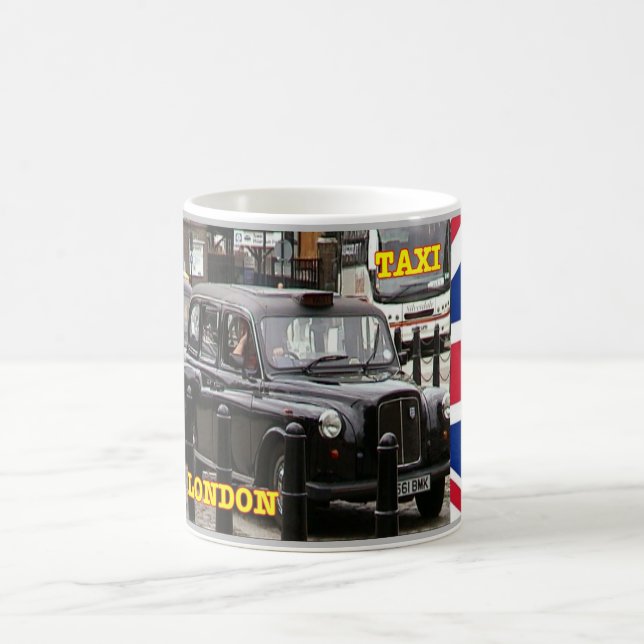 England - London - Black cap Taxi - Coffee Mug (Center)
