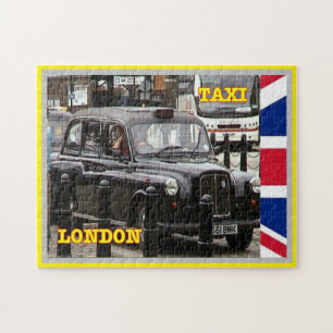 England - London - Black cap Taxi - Jigsaw Puzzle