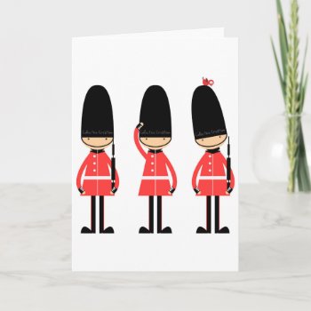England London Guard Design Holiday Card by Hodge_Retailers at Zazzle