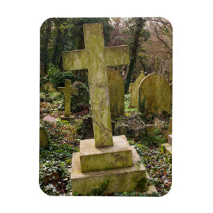 England, London, Highgate Cemetery, gravesite Magnet
