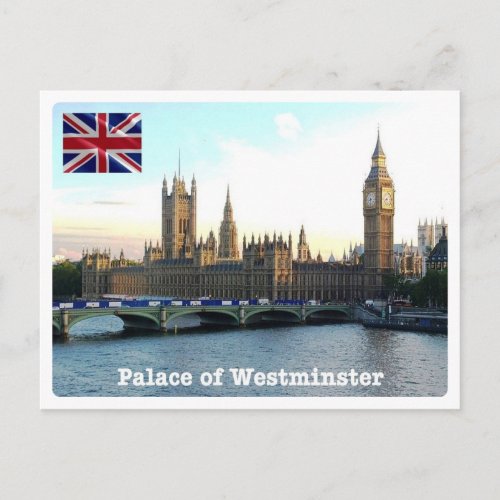 England _ London _ Palace of Westminster _ Postcard