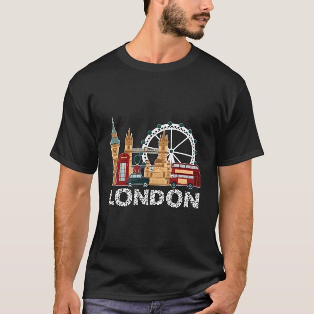 England London Travel Tourist For T-Shirt (Front)
