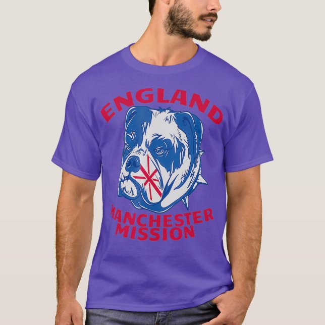 England Manchester Mission LDS Missionary Mormon T-Shirt (Front)