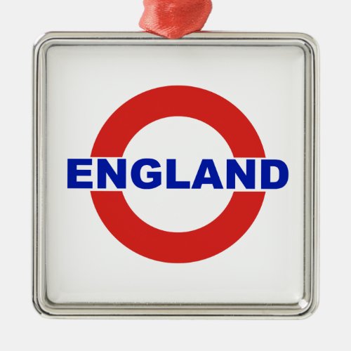 England Metal Ornament