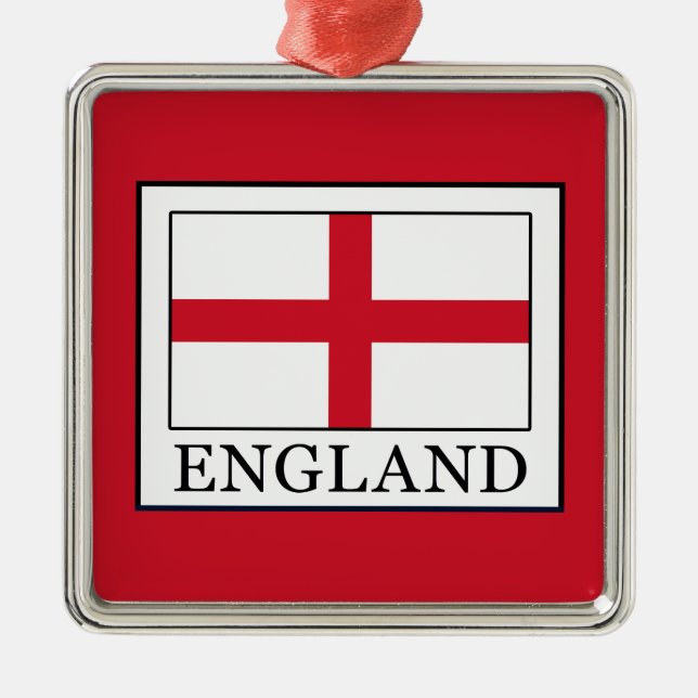 England Metal Ornament (Front)