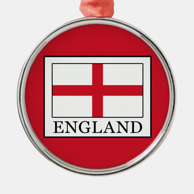 England Metal Ornament (Front)