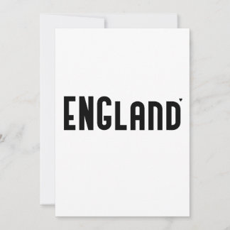 England - minimalistic typography card