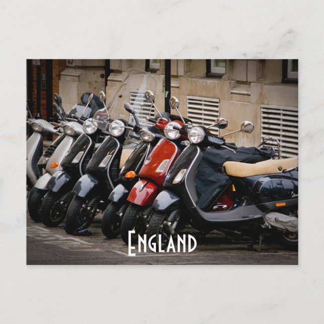 England Motorbike Postcard (Front)