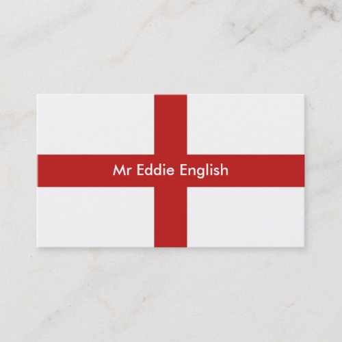 England, Mr Eddie English Business Cards