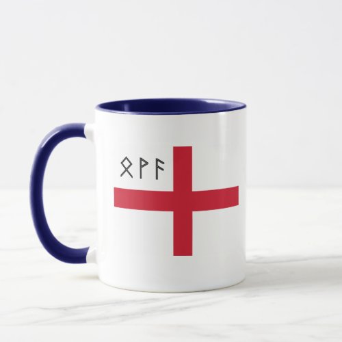 England Mug _ Flag with Anglo_Saxon Runes