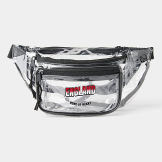 England National Pride Edition Personalized Clear Fanny Pack