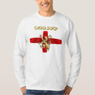 England outline logo and lion soccer gifts T-Shirt