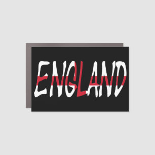 England overlaid on English Flag cmcnt Car Magnet