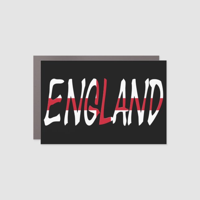 England overlaid on English Flag cmcnt Car Magnet (Front)