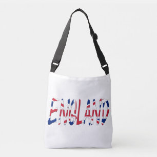 England overlaid on Union Jack Flag cbbcnt Crossbody Bag