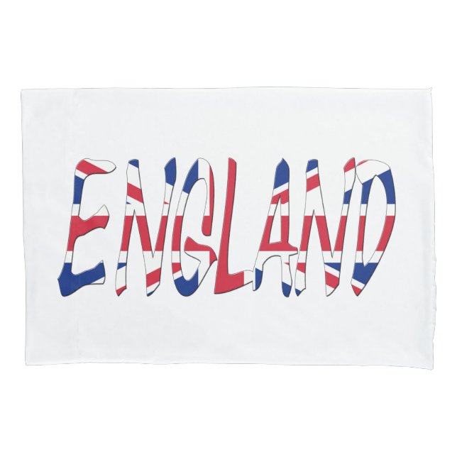 England overlaid on Union Jack Flag pccnt Pillow Case (Front)