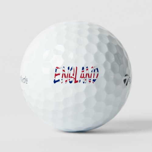 England overlaid on Union Jack Flag tmtp5 gbcnt Golf Balls