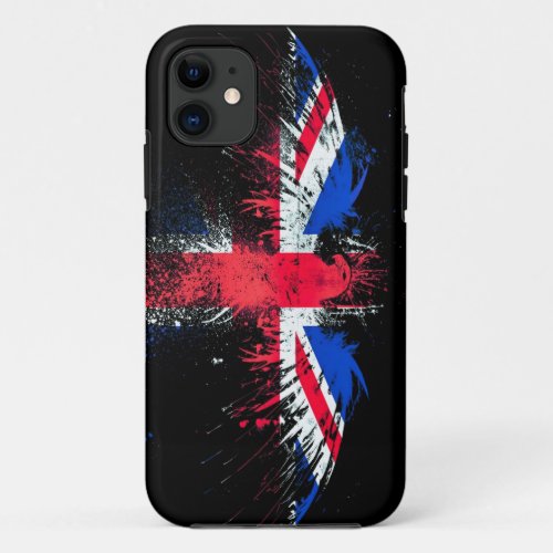 England Painted Eagle iPhone 11 Case