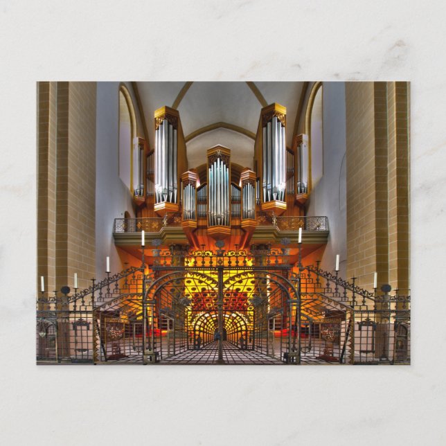 England Pipe Organ Postcard (Front)