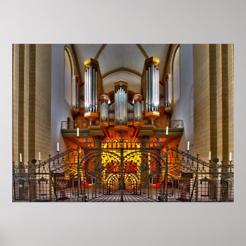 England Pipe Organ Poster