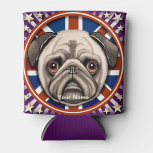 England Pug   Can Cooler