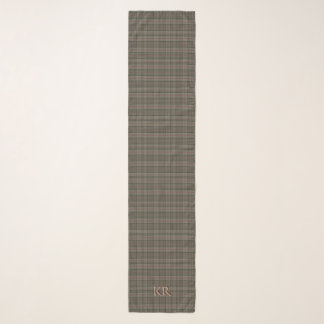 England Queen Royal Balmoral Tartan, your initials Scarf