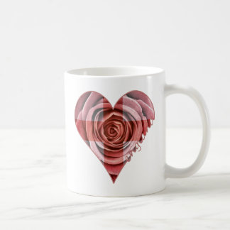 England Rose Heart Coffee Mug