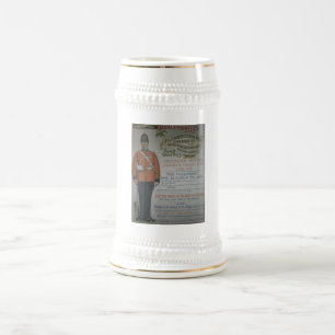 England Royal Engineers recruitment poster 1890 Beer Stein