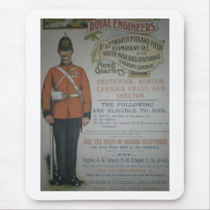 England Royal Engineers recruitment poster 1890 Mouse Pad