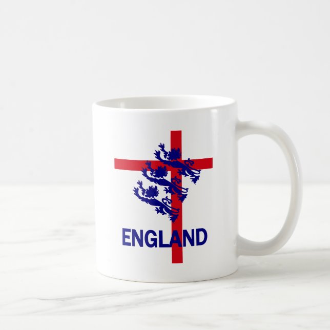 England Royal standard and St George cross Coffee Mug (Right)