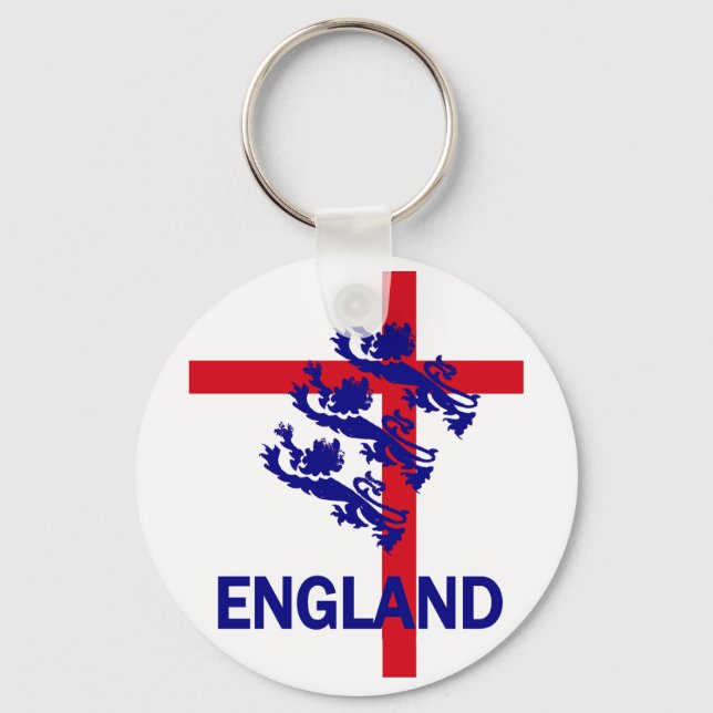 England Royal standard and St George cross Keychain (Front)