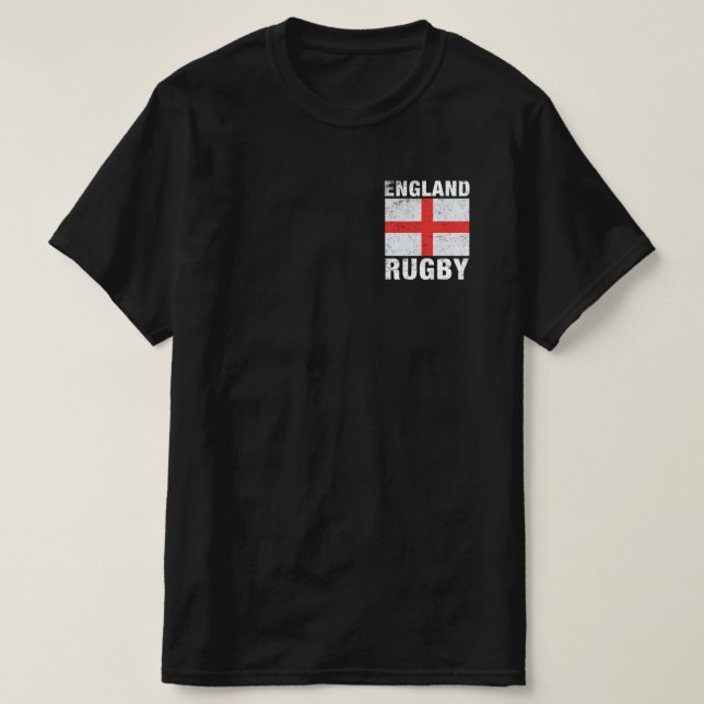 England Rugby English Flag T-Shirt (Design Front)