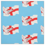 England Rugby Team Supporters Flag With Ball Fabric