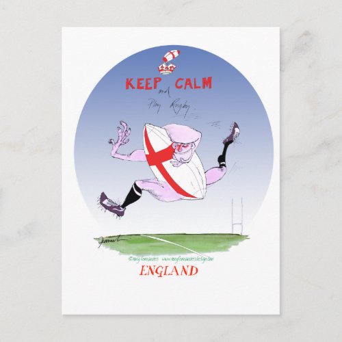england rugby tony fernandes postcard