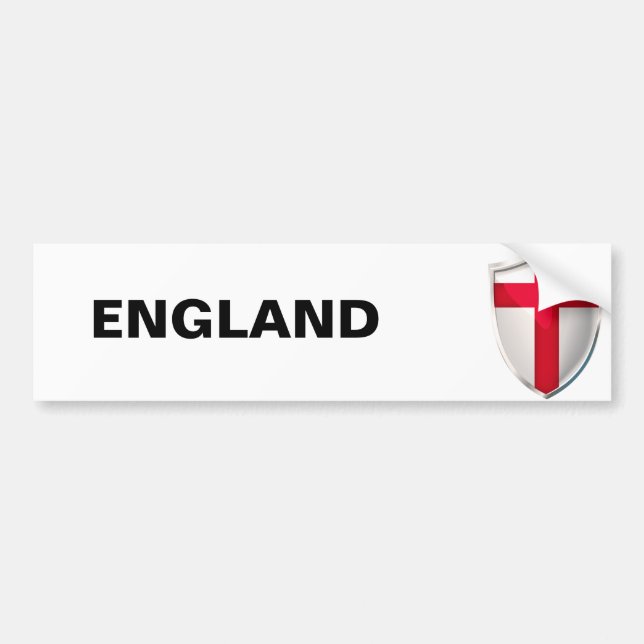 England Shield Bumper Sticker (Front)