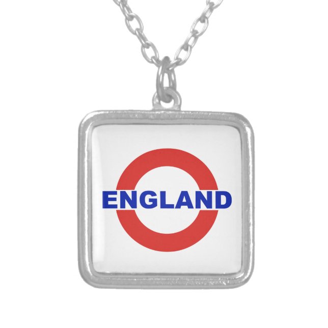England Silver Plated Necklace (Front)