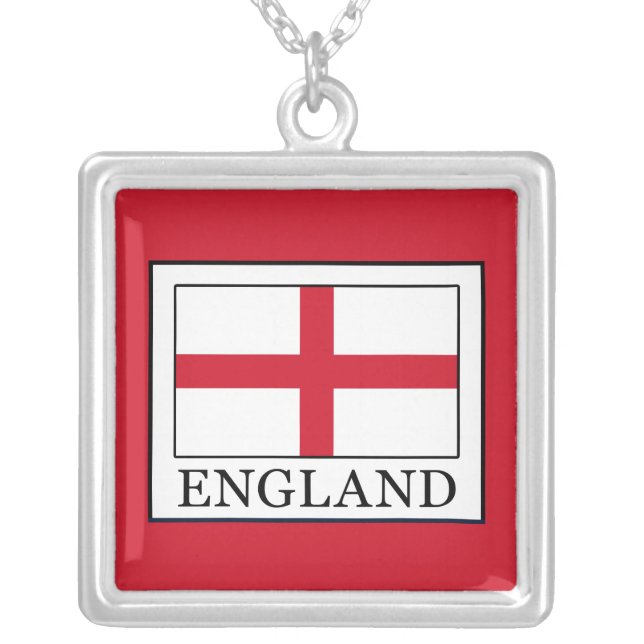 England Silver Plated Necklace (Front)