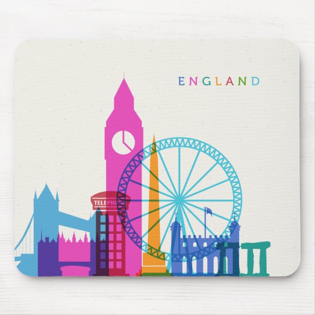 England Skyline Mouse Pad (Front)