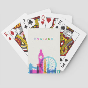 England Skyline Poker Cards