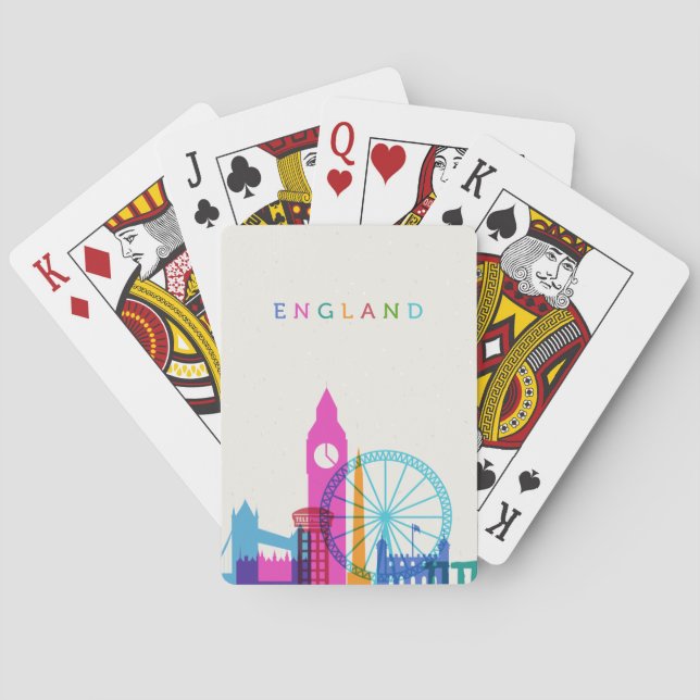 England Skyline Poker Cards (Back)