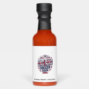 England Soccer 2026 Soccer Bold Country Typography Hot Sauces