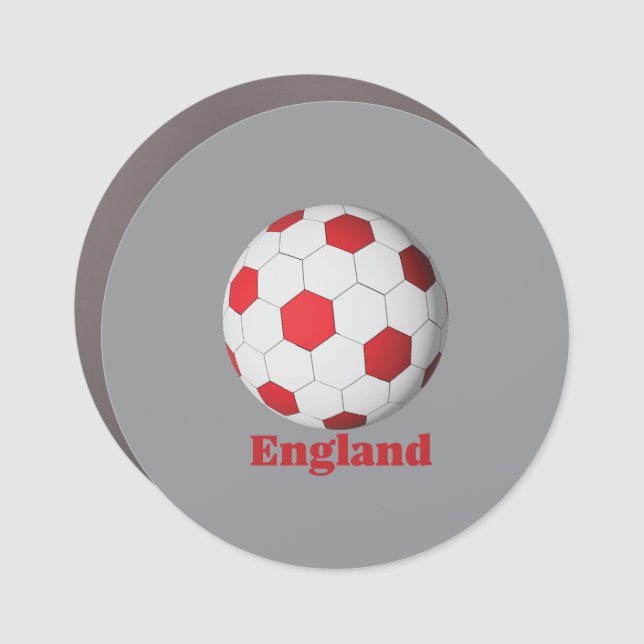 England Soccer, Car Magnet (Front)