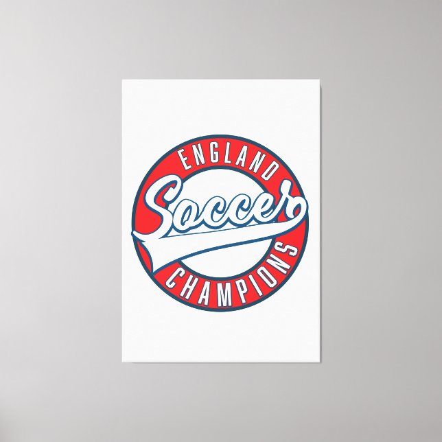 England Soccer Champions logo Canvas Print (Front)