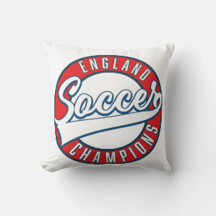 England Soccer Champions logo Throw Pillow