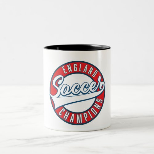 England Soccer Champions logo Two_Tone Coffee Mug