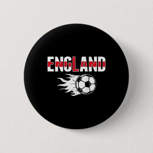 England Soccer Fans Jersey - English Flag Footll L Button