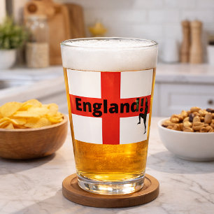 England soccer glass